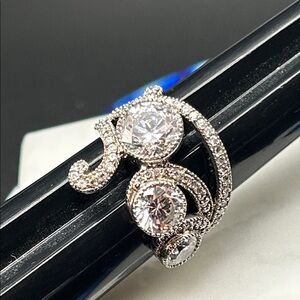 Dani 925 Sterling silver ring #731 rhinestones CZ size 7.5
